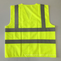 ANSI107 yellow Mesh cheap motocycle safety vest with standard reflective tape